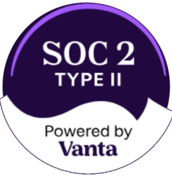 SOC 2 Type II, powered by Vanta
